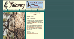 Desktop Screenshot of americanfalconry.com